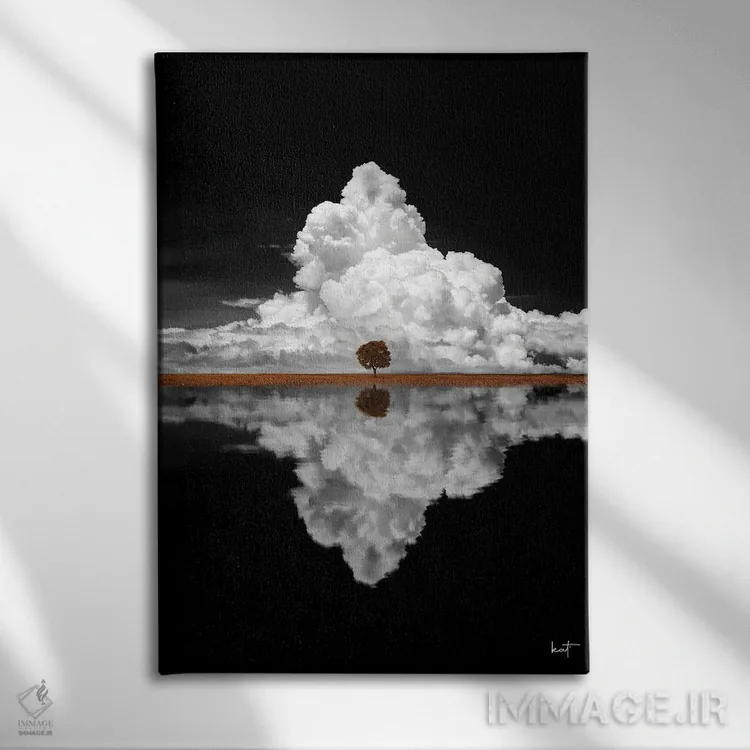 تابلو دکوراتیو درخت افرا اثر کاترین فدرر - نمای روبهرو روی دیوار