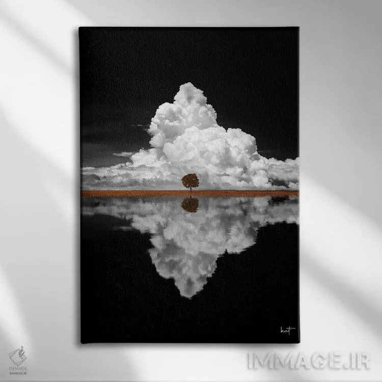 تابلو دکوراتیو درخت افرا اثر کاترین فدرر - نمای روبهرو روی دیوار