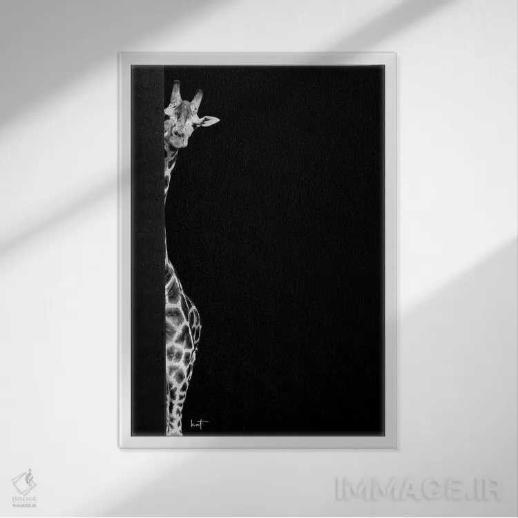 تابلو دکوراتیو سلام! اثر کاترین فدرر - نمای قابدار سفید