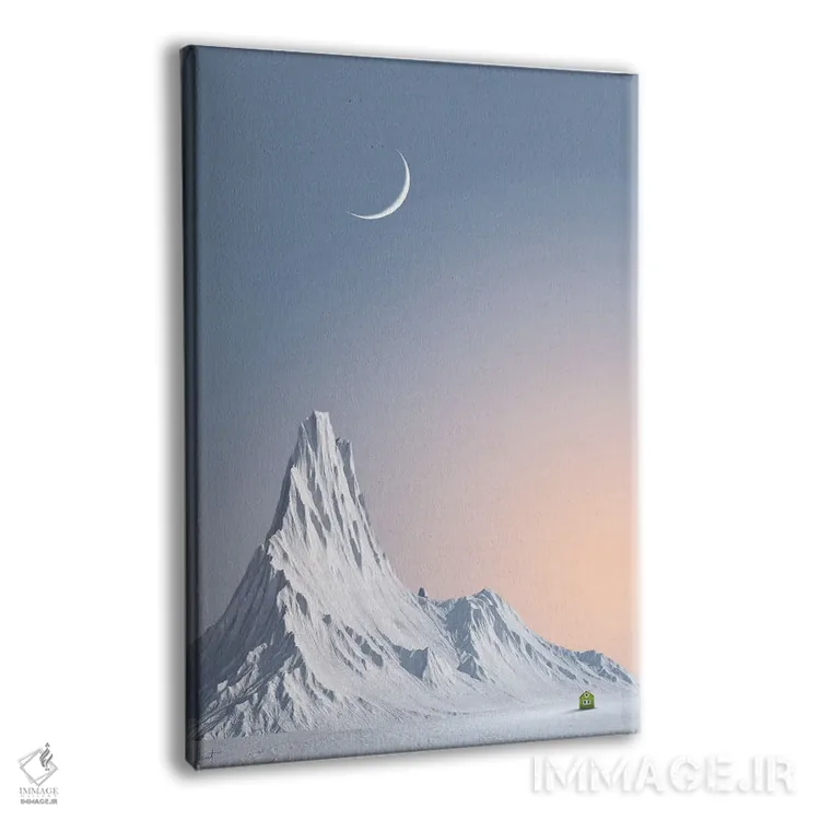 تابلو دکوراتیو قله برفی اثر کاترین فدرر - نمای پرسپکتیو محصول