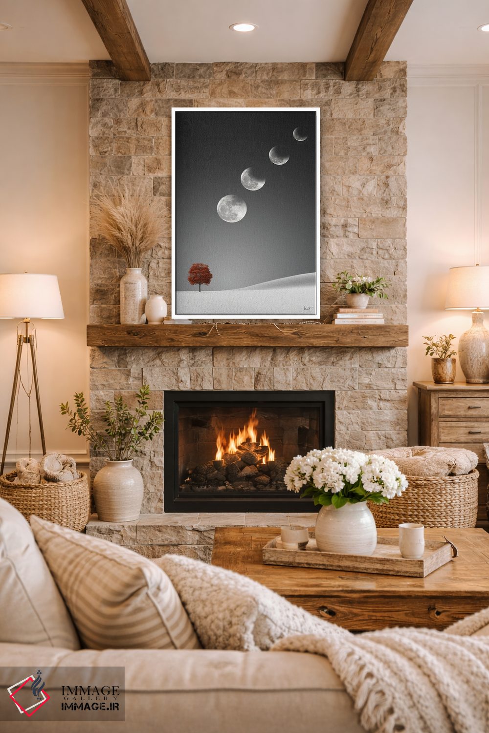 تابلو دکوراتیو خسوف ماه اثر کاترین فدرر - D1W