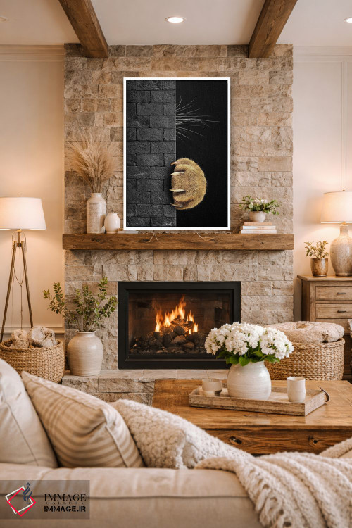 تابلو دکوراتیو خجالتی بودن در برابر کنجکاوی اثر کاترین فدرر - D1W