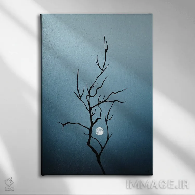 تابلو دکوراتیو شاخه اثر کاترین فدرر - نمای روبهرو روی دیوار