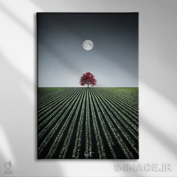 تابلو دکوراتیو افرا فریبنده اثر کاترین فدرر - نمای روبهرو روی دیوار