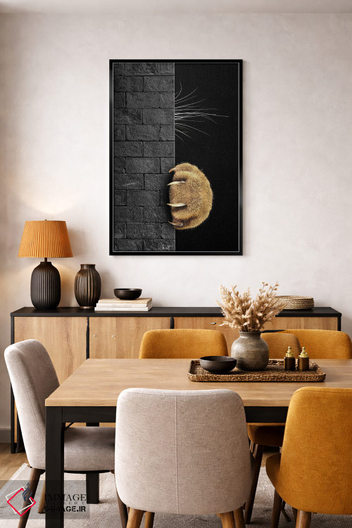 تابلو دکوراتیو خجالتی بودن در برابر کنجکاوی اثر کاترین فدرر - D5B