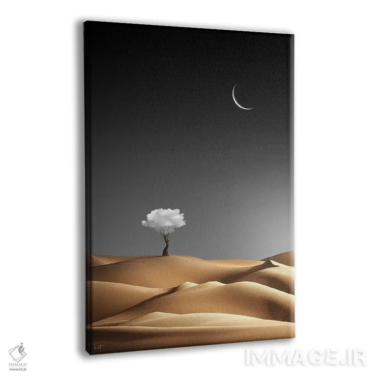 تابلو دکوراتیو سیاره خیالی اثر کاترین فدرر - نمای پرسپکتیو محصول