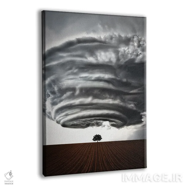 تابلو دکوراتیو پیامد طوفان اثر کاترین فدرر - نمای پرسپکتیو محصول