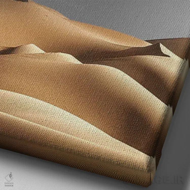 تابلو دکوراتیو سیاره خیالی اثر کاترین فدرر - نمای نزدیک بافت بوم