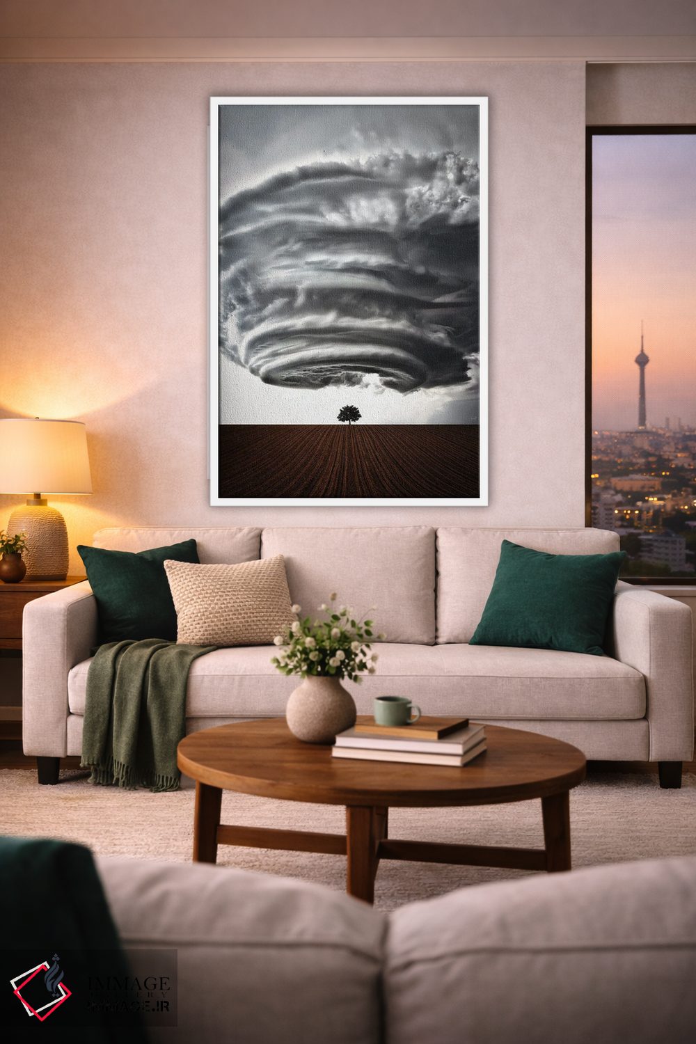 تابلو دکوراتیو پیامد طوفان اثر کاترین فدرر - D1W