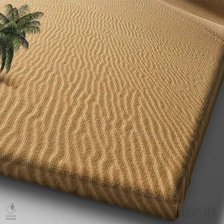 تابلو دکوراتیو شجاعت برای تهی بودن اثر کاترین فدرر - نمای نزدیک بافت بوم