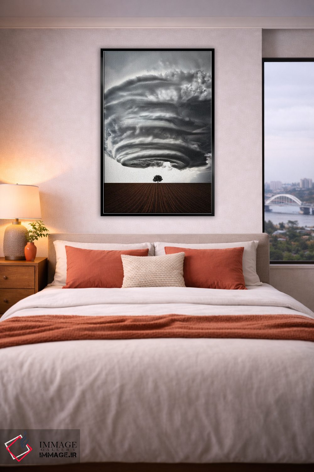 تابلو دکوراتیو پیامد طوفان اثر کاترین فدرر - D5B