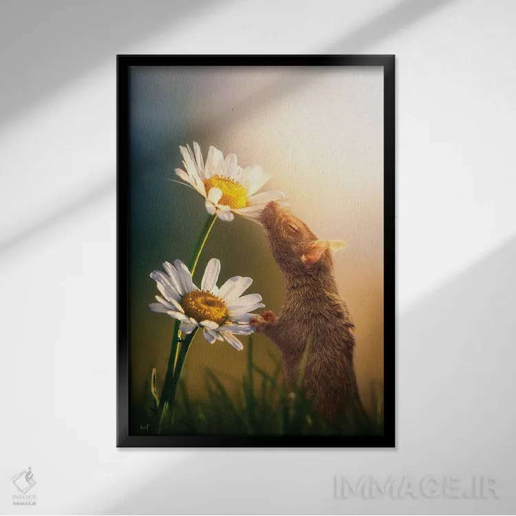 تابلو دکوراتیو عطر بهار اثر کاترین فدرر - نمای قابدار مشکی