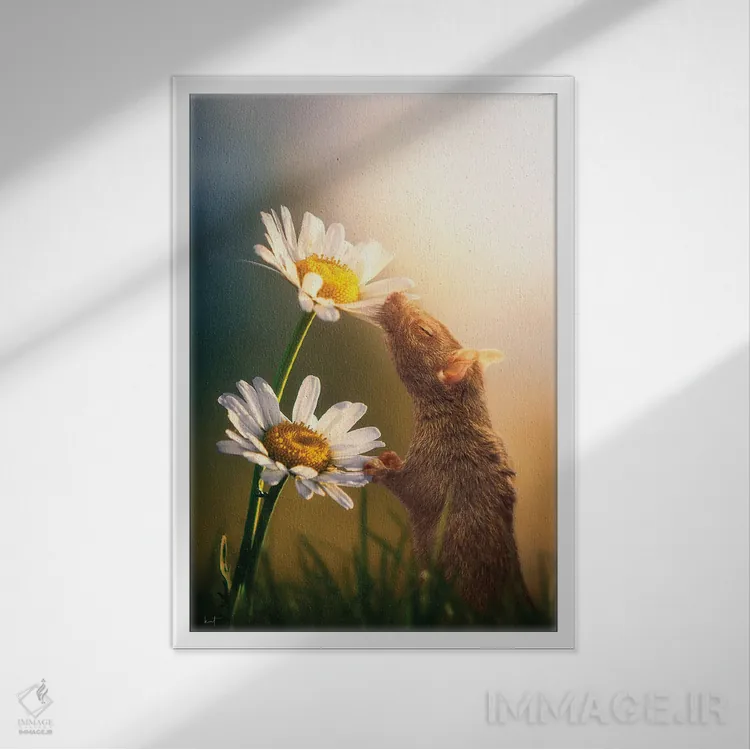 تابلو دکوراتیو عطر بهار اثر کاترین فدرر - نمای قابدار سفید