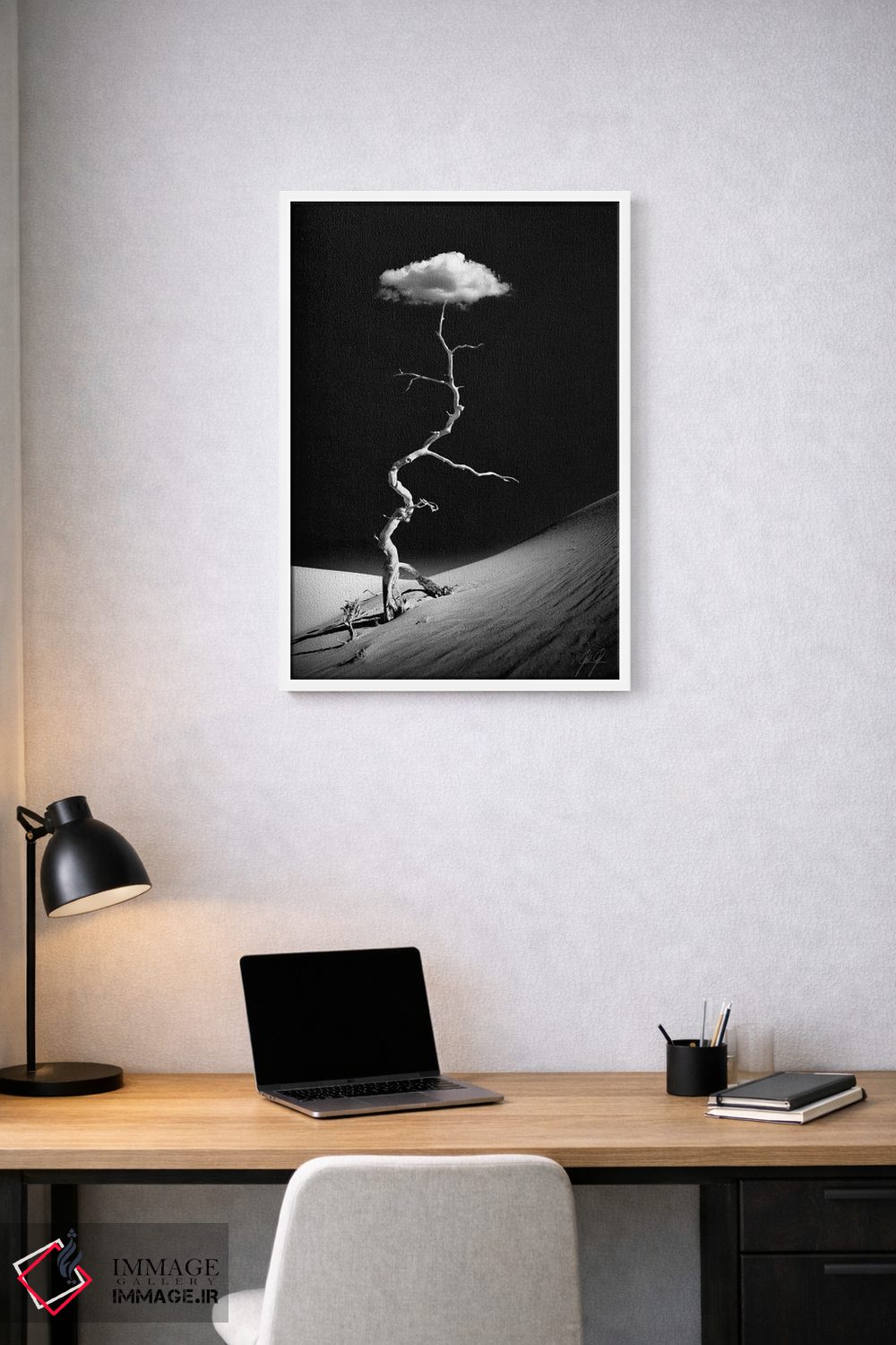 تابلو مینیمال شگفت زده از درخشش اثر کاترین فدرر - D1W