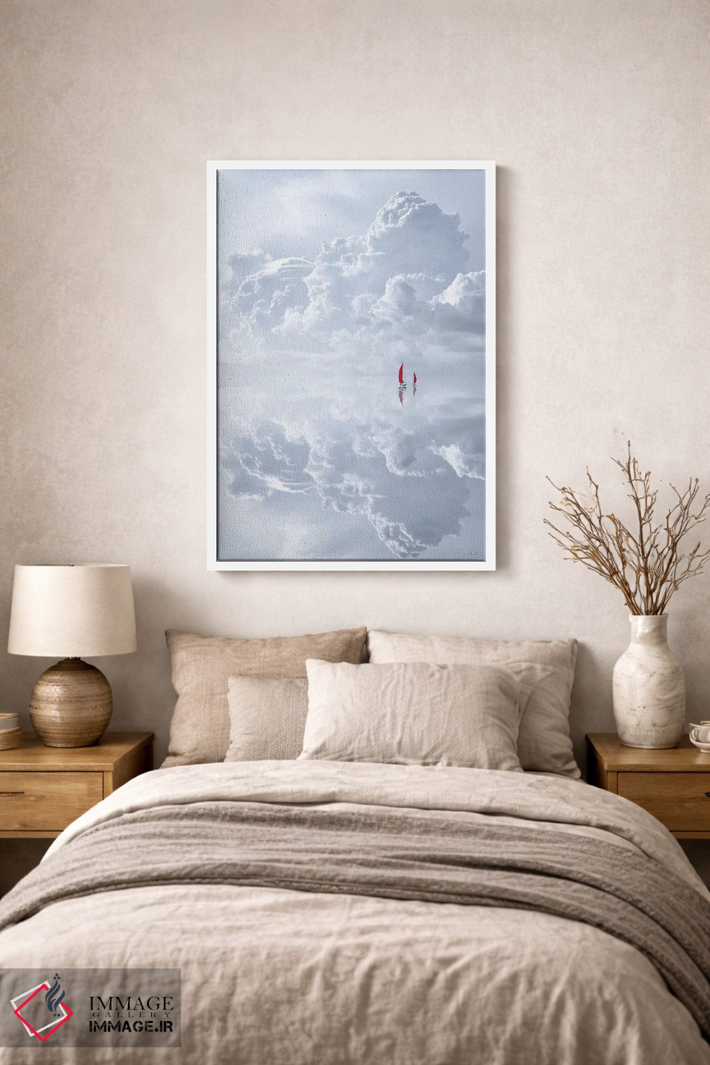 تابلو دکوراتیو ابرنما اثر کاترین فدرر - D1W