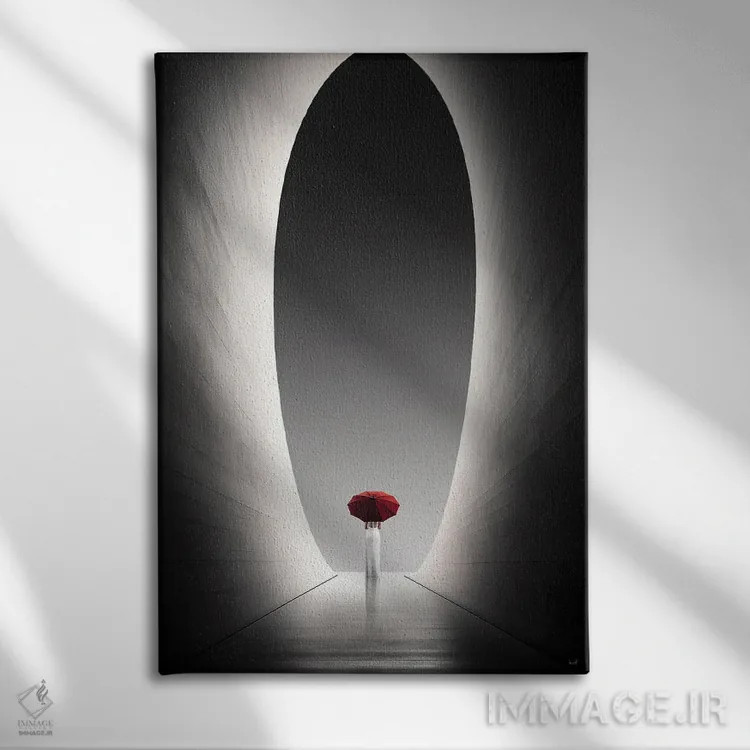 تابلو دکوراتیو طاق شفافیت اثر کاترین فدرر - نمای روبهرو روی دیوار