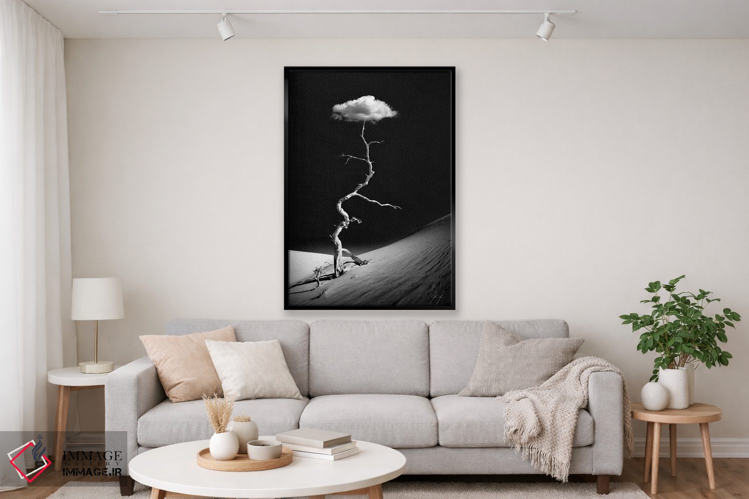 تابلو مینیمال شگفت زده از درخشش اثر کاترین فدرر - D2B