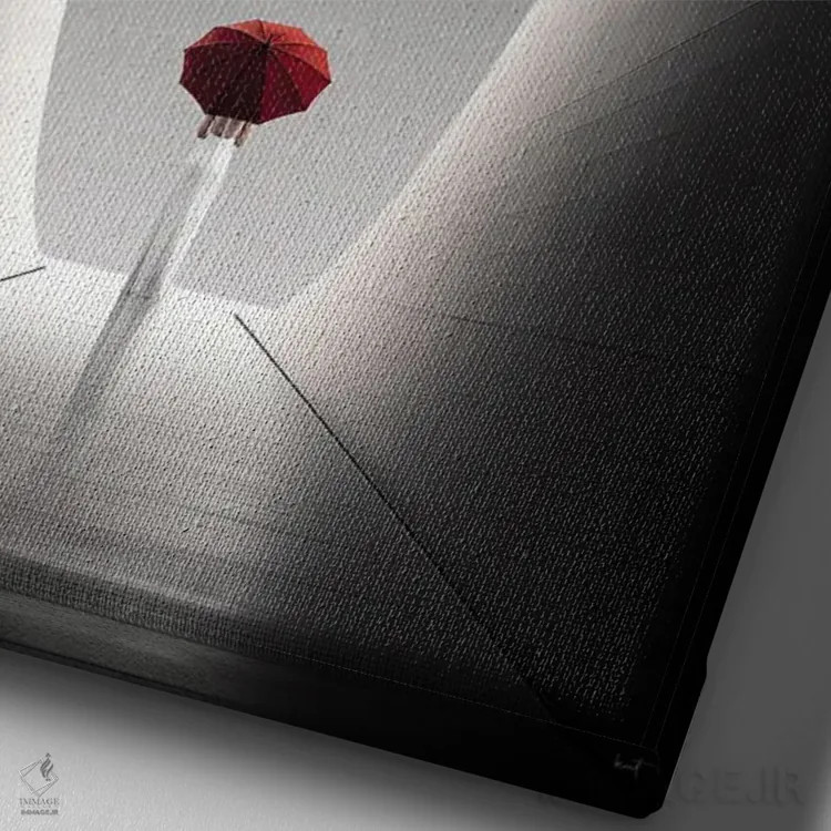 تابلو دکوراتیو طاق شفافیت اثر کاترین فدرر - نمای نزدیک بافت بوم