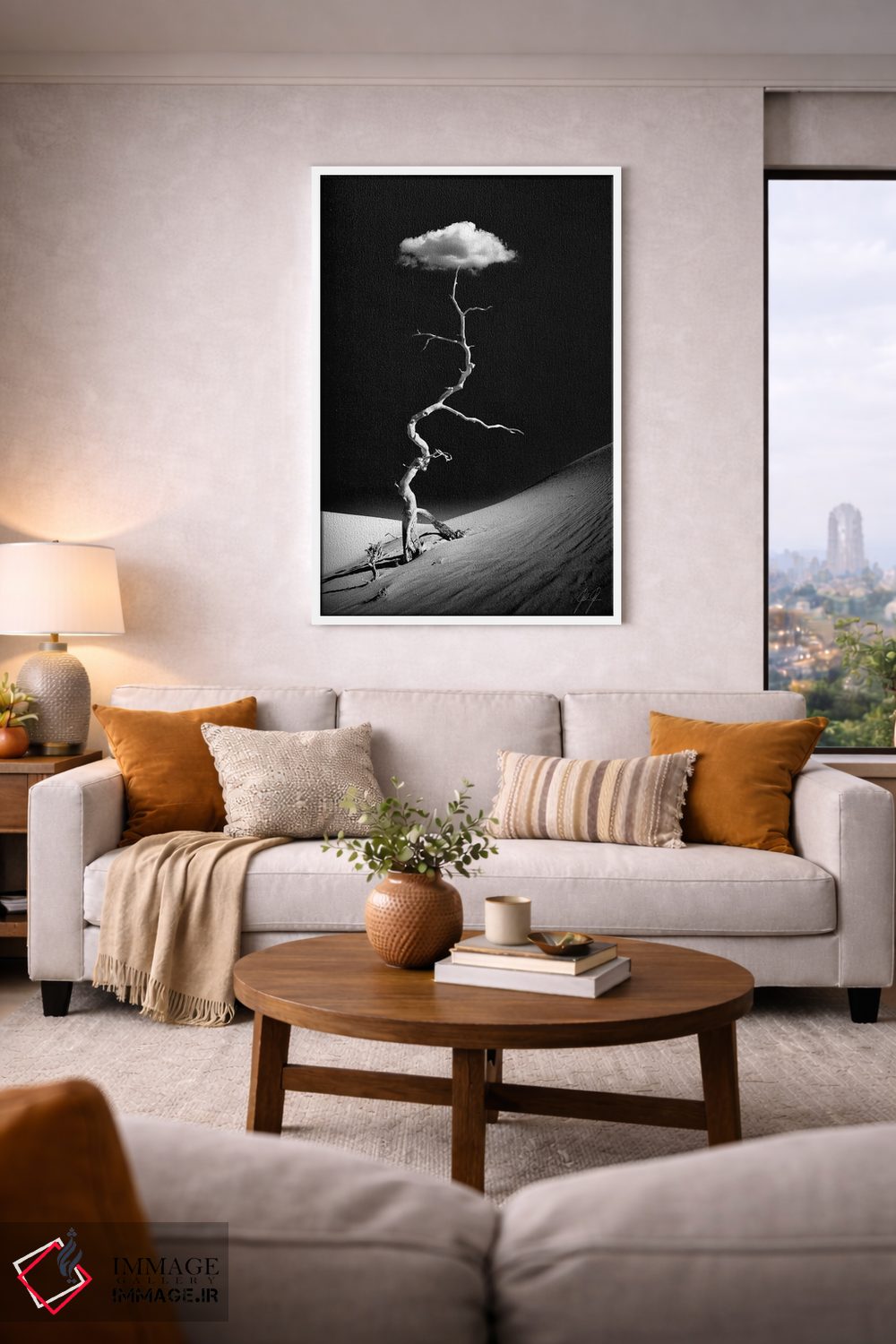 تابلو مینیمال شگفت زده از درخشش اثر کاترین فدرر - D4W