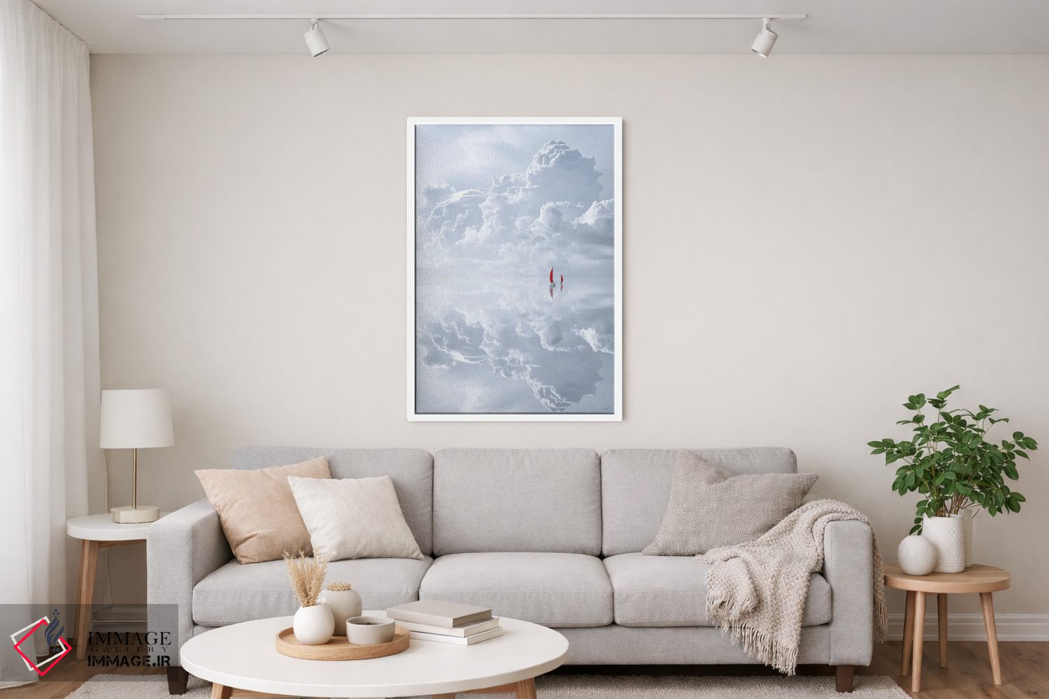 تابلو دکوراتیو ابرنما اثر کاترین فدرر - D4W