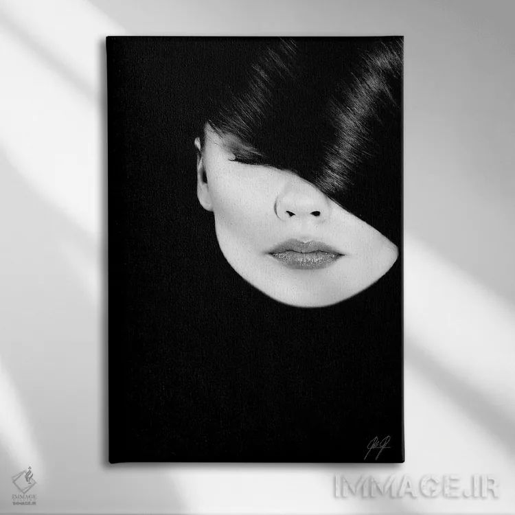 تابلو مینیمال سکوت اثر کاترین فدرر - نمای روبهرو روی دیوار