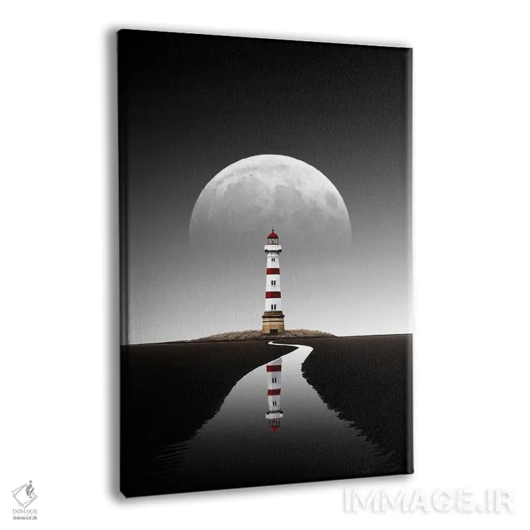 تابلو دکوراتیو چراغ دریایی جزر و مد رویایی اثر کاترین فدرر - نمای پرسپکتیو محصول