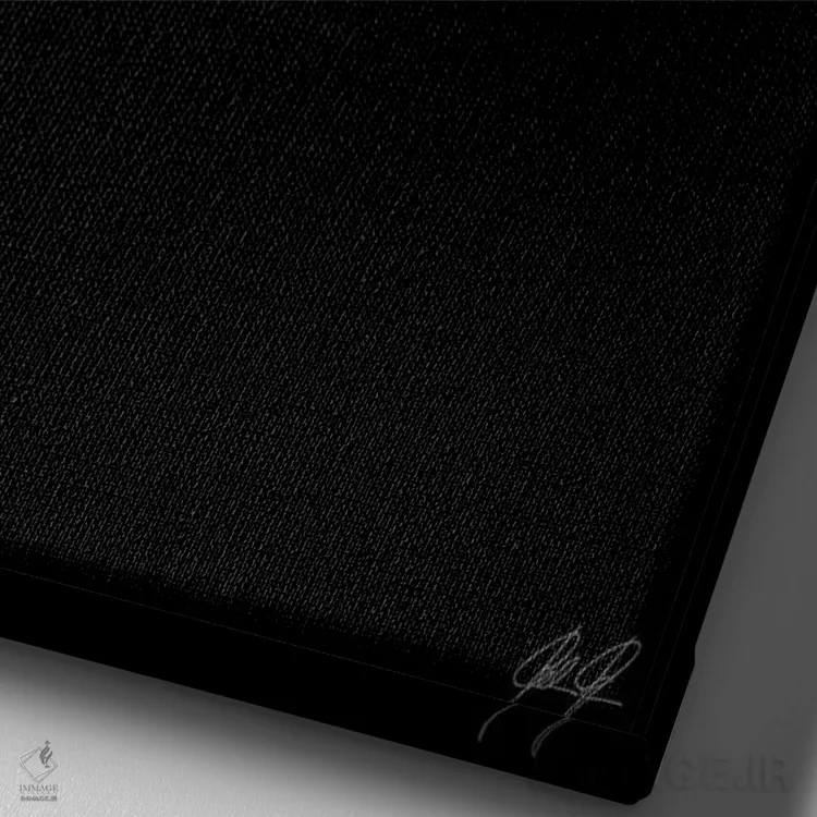 تابلو مینیمال سکوت اثر کاترین فدرر - نمای نزدیک بافت بوم