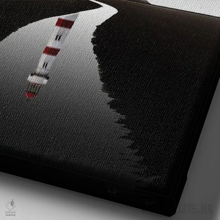 تابلو دکوراتیو چراغ دریایی جزر و مد رویایی اثر کاترین فدرر - نمای نزدیک بافت بوم