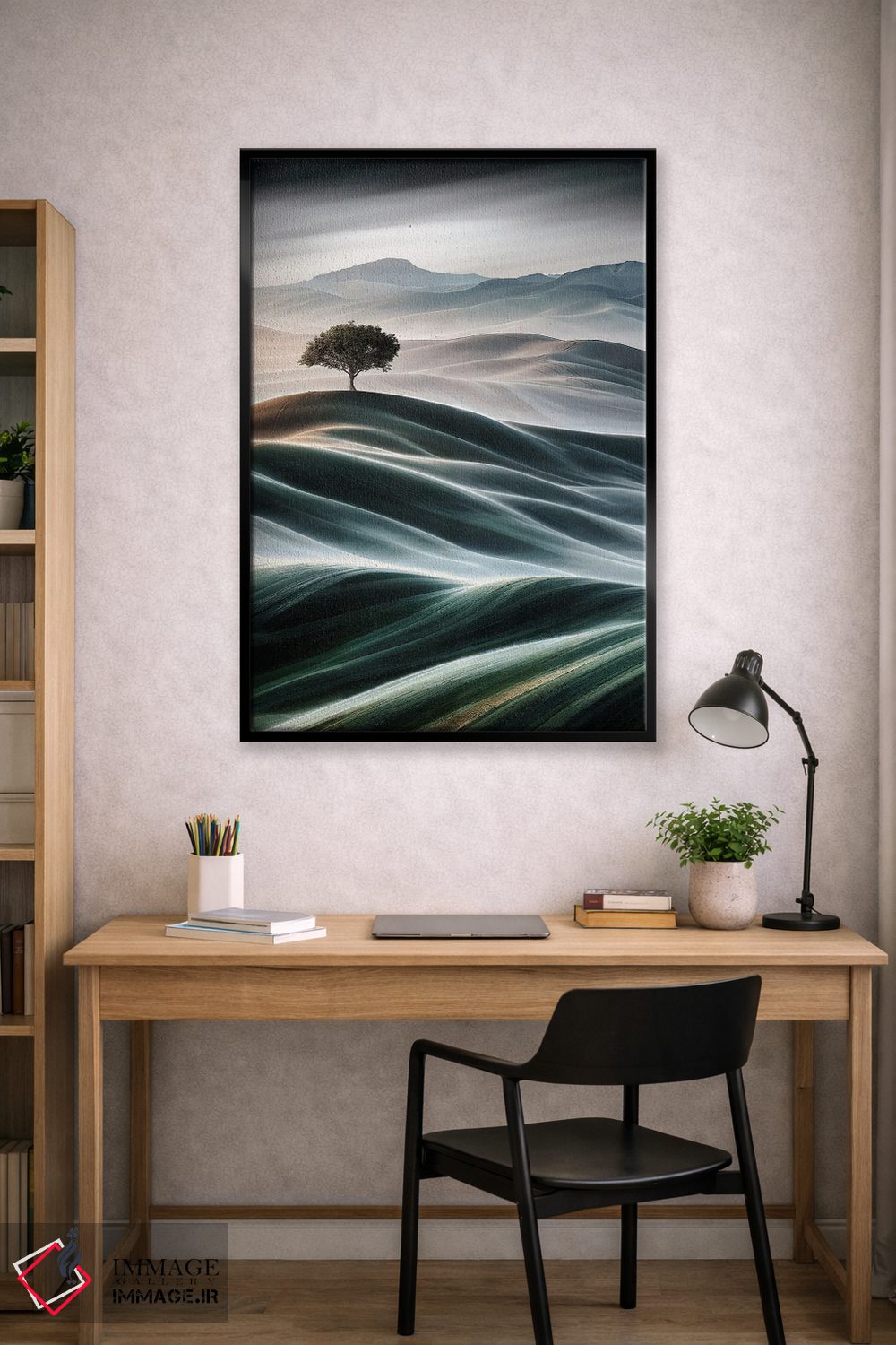 تابلو دکوراتیو تپه های ملایم اثر کاترین فدرر - D1B