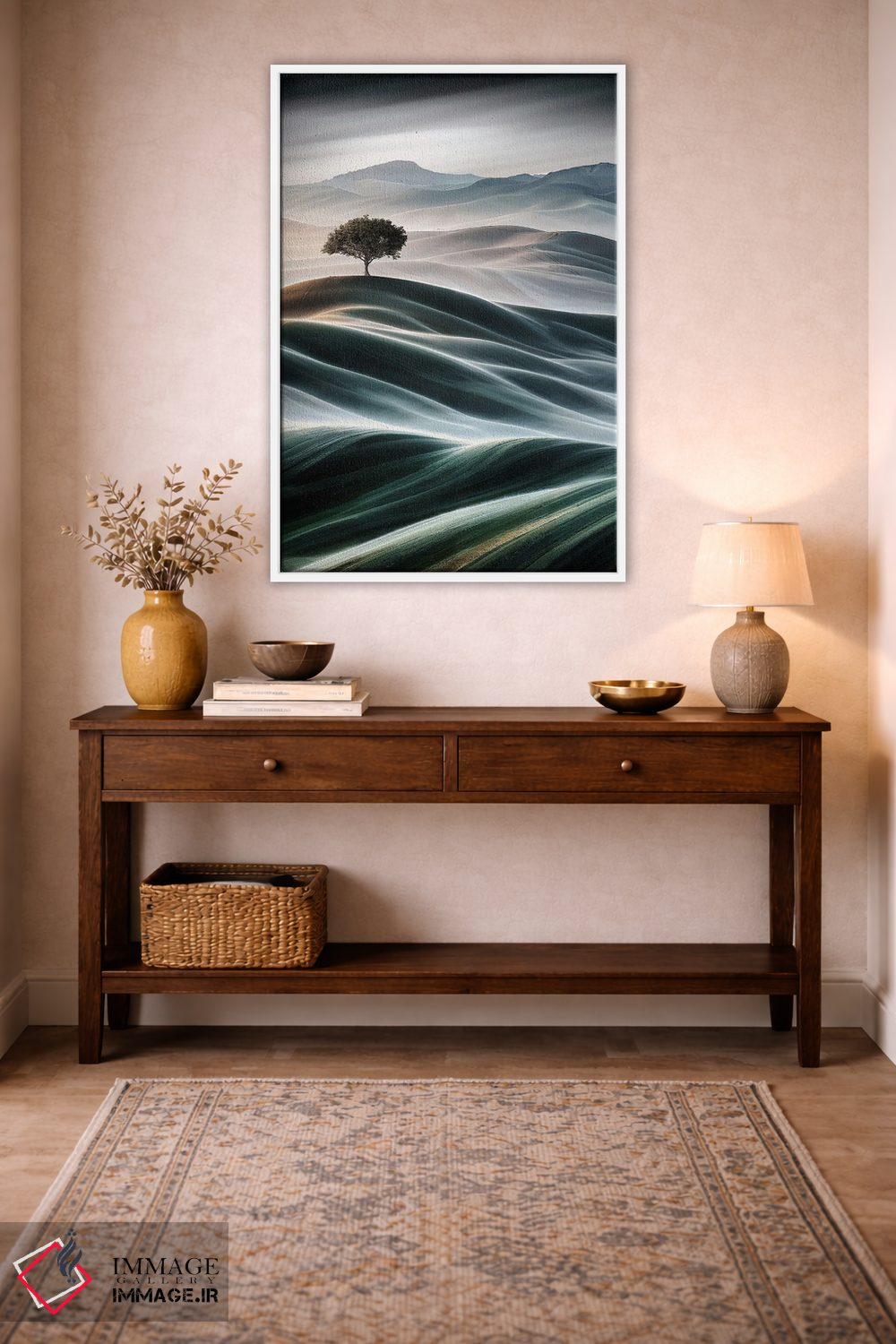 تابلو دکوراتیو تپه های ملایم اثر کاترین فدرر - D3W