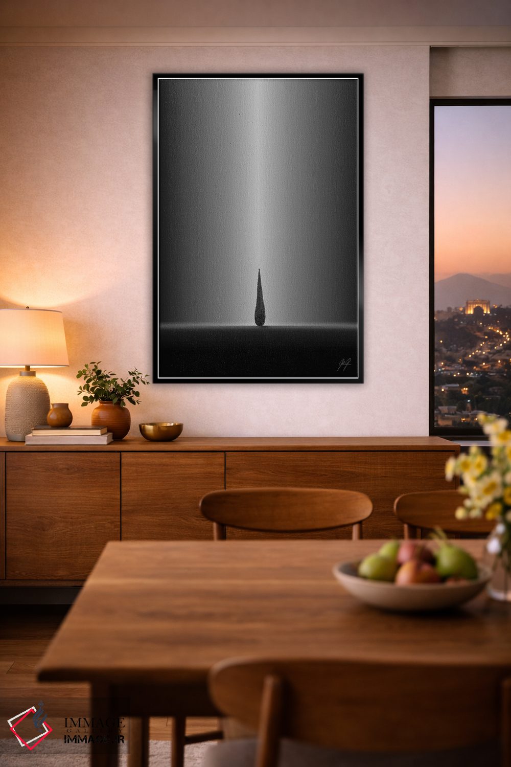 تابلو مینیمال درخشش جادویی از ناکجاآباد اثر کاترین فدرر - D3B