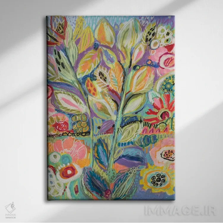 تابلو دکوراتیو باغ خیال انگیز ۲ اثر کارن فیلدز - نمای روبهرو روی دیوار