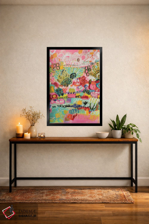 تابلو انتزاعی باغ بوهو ۳ اثر کارن فیلدز - D4B