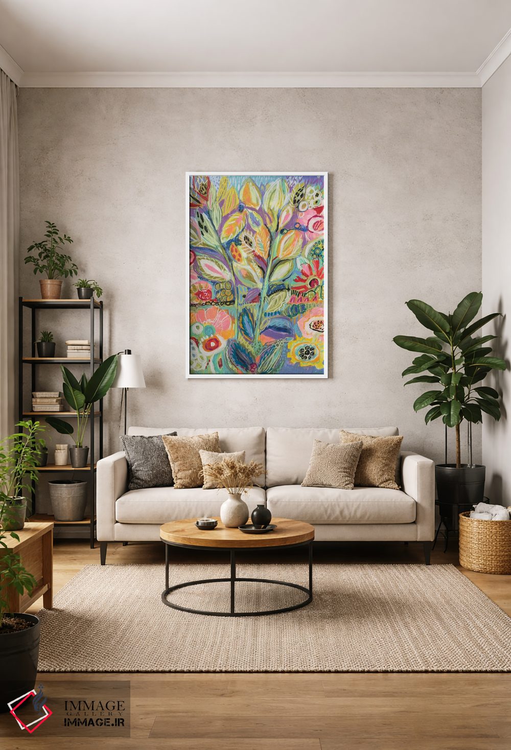 تابلو دکوراتیو باغ خیال انگیز ۲ اثر کارن فیلدز - D1W