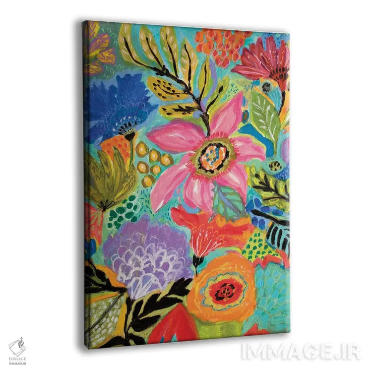 تابلو دکوراتیو باغ مخفی گلی ۲ اثر کارن فیلدز - نمای پرسپکتیو محصول