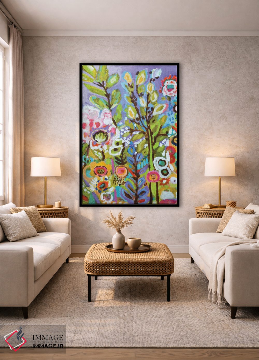 تابلو دکوراتیو باغ خیال انگیز ۳ اثر کارن فیلدز - D2B