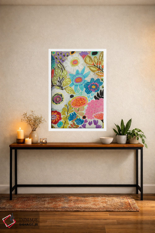 تابلو دکوراتیو باغ مخفی گلی ۱ اثر کارن فیلدز - D4W