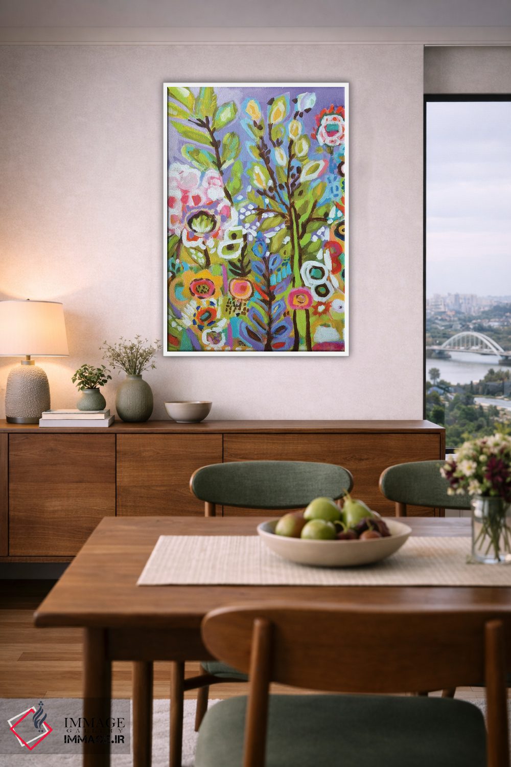 تابلو دکوراتیو باغ خیال انگیز ۳ اثر کارن فیلدز - D6W