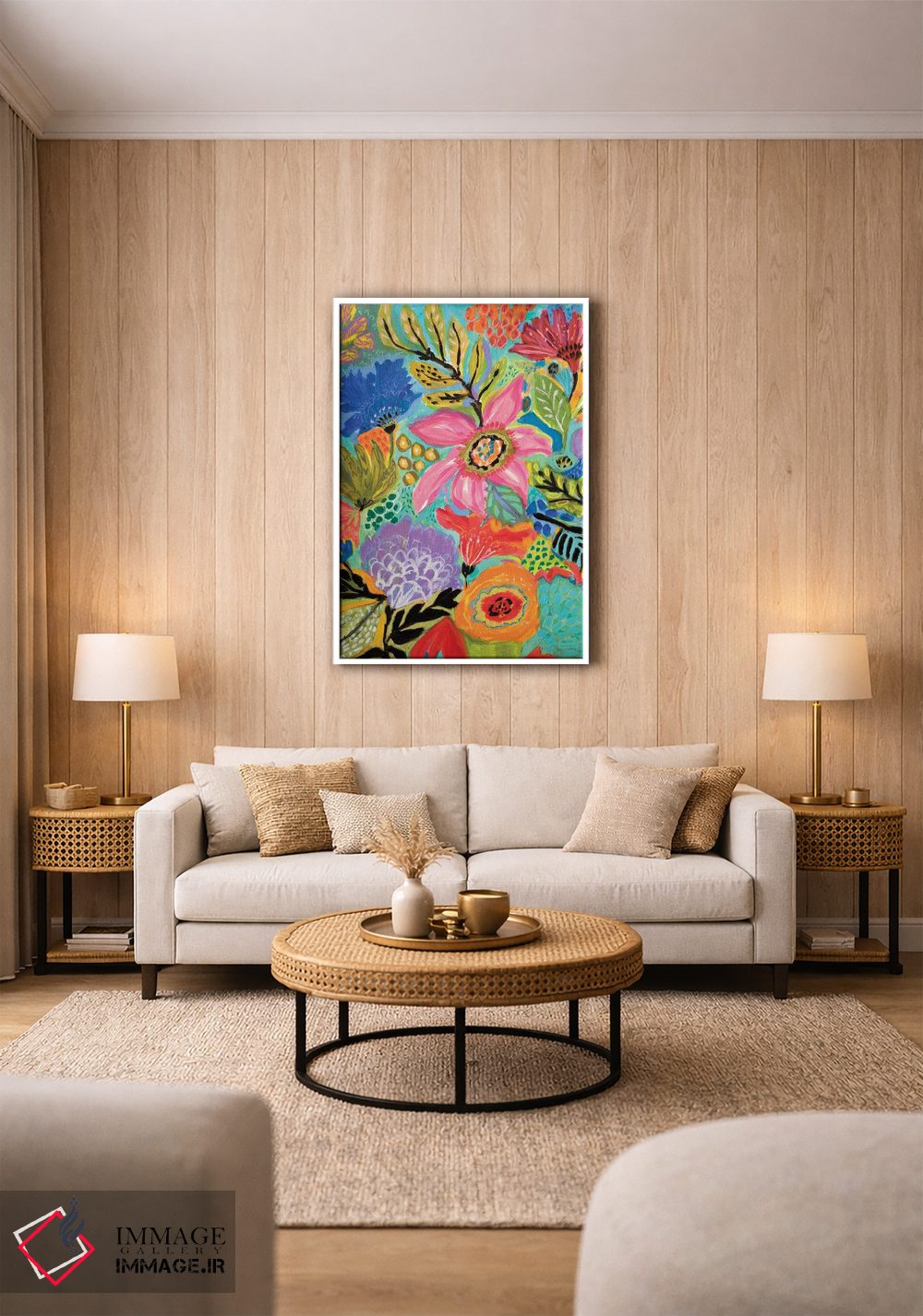 تابلو دکوراتیو باغ مخفی گلی ۲ اثر کارن فیلدز - D1W