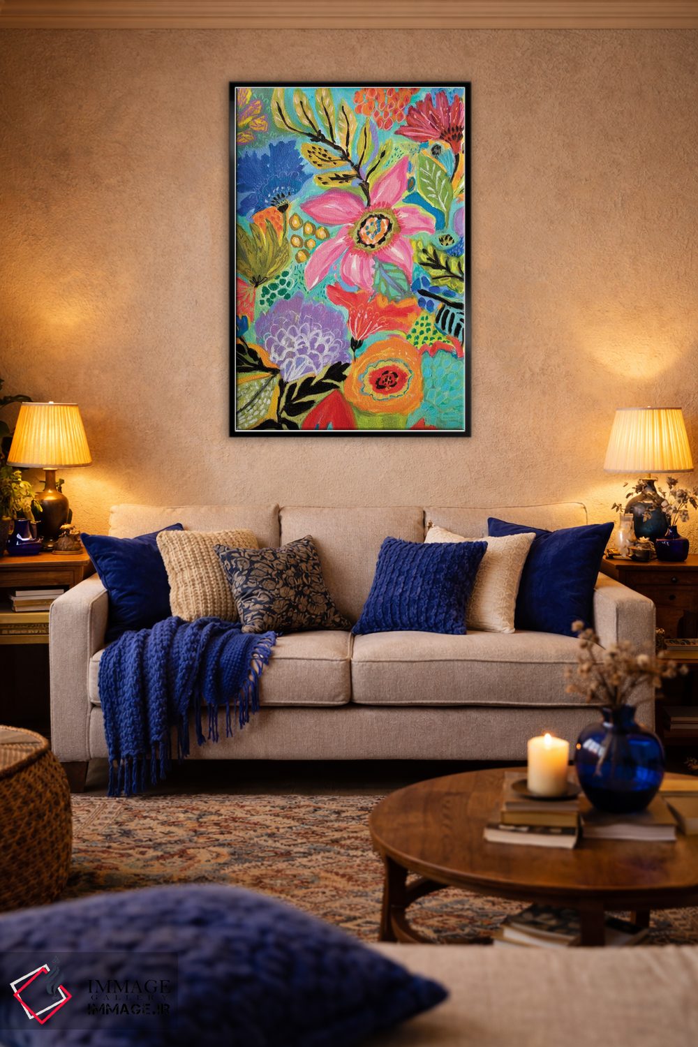 تابلو دکوراتیو باغ مخفی گلی ۲ اثر کارن فیلدز - D4B