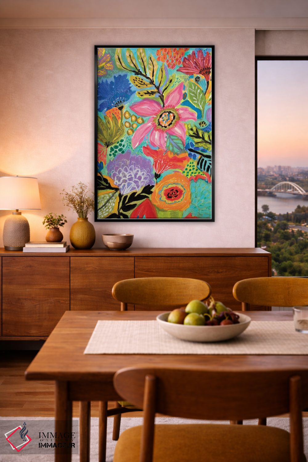 تابلو دکوراتیو باغ مخفی گلی ۲ اثر کارن فیلدز - D6B