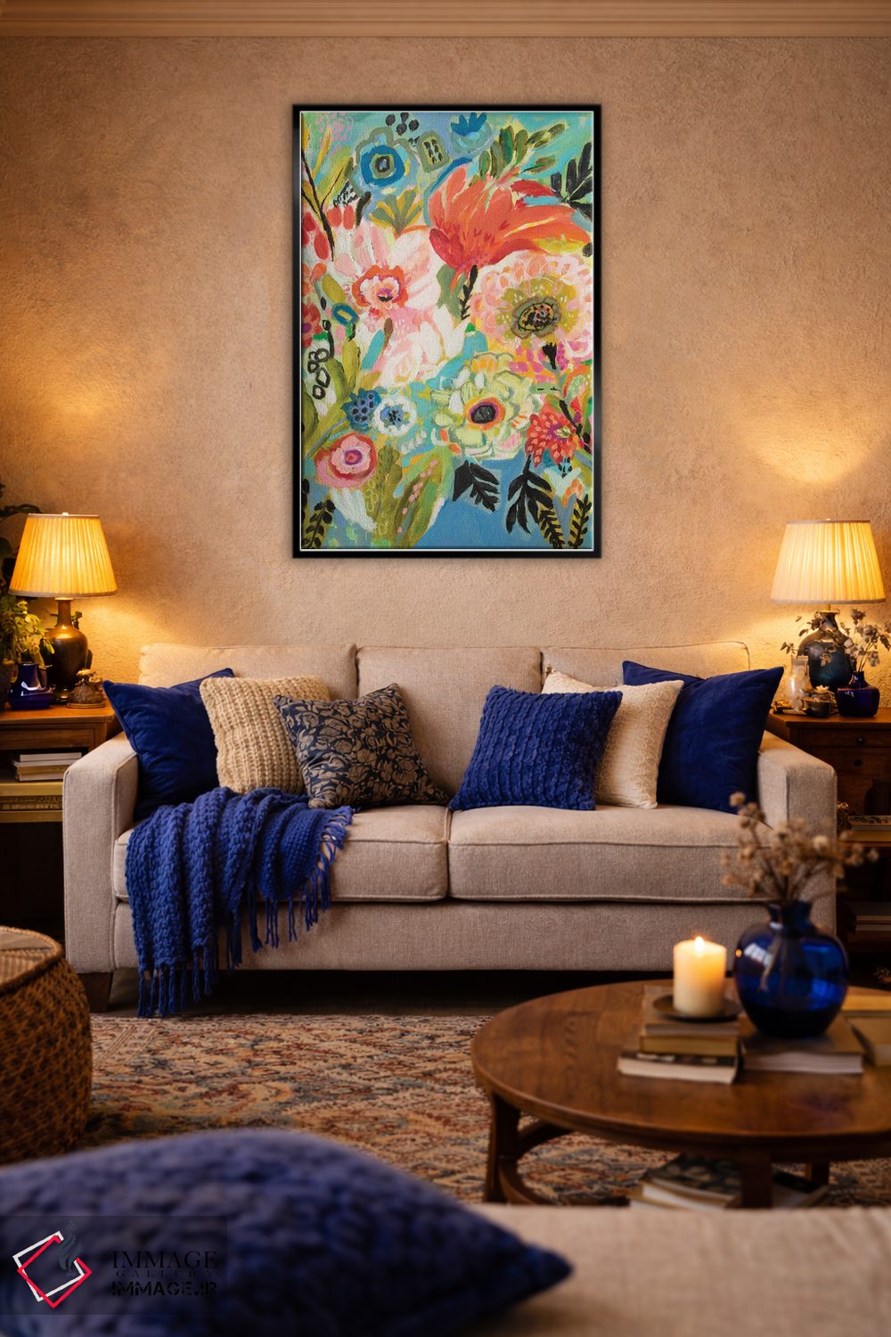 تابلو دکوراتیو باغ مخفی گلی ۳ اثر کارن فیلدز - D4B