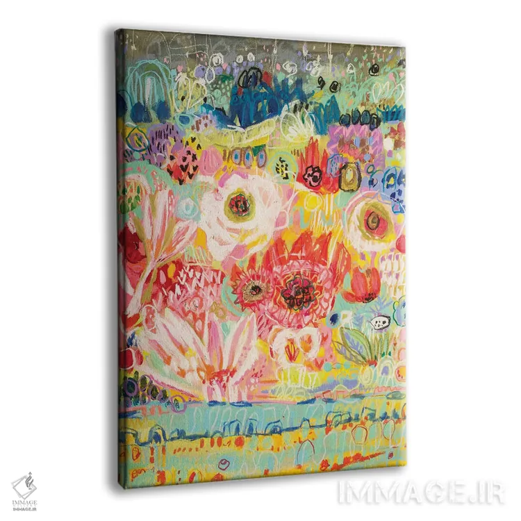 تابلو انتزاعی عاشق سفر ۲ اثر کارن فیلدز - نمای پرسپکتیو محصول