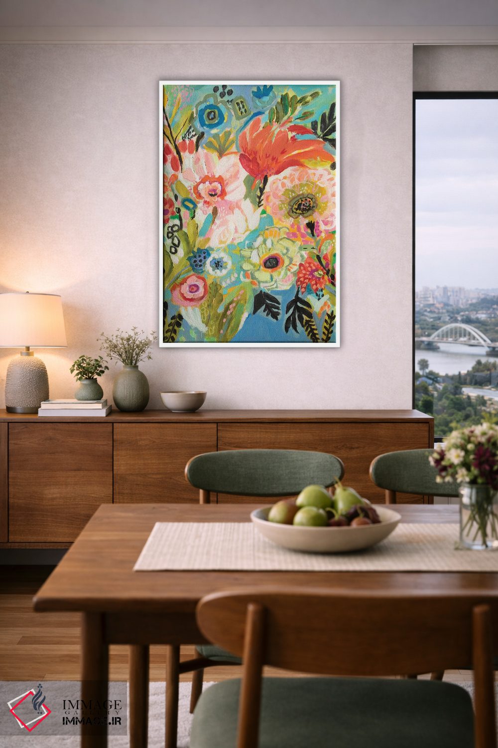 تابلو دکوراتیو باغ مخفی گلی ۳ اثر کارن فیلدز - D6W