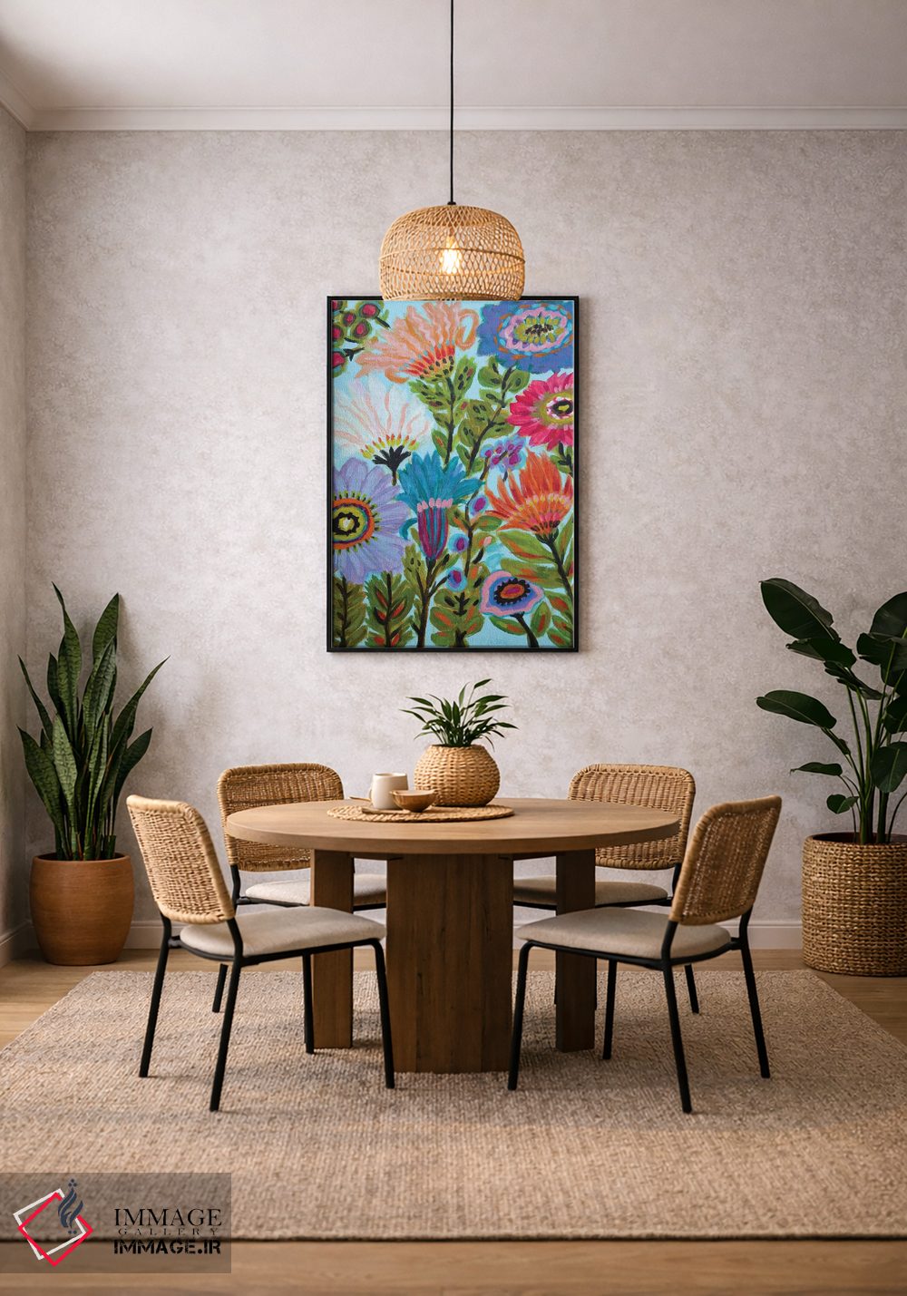 تابلو دکوراتیو باغ مخفی گلی ۴ اثر کارن فیلدز - D5B