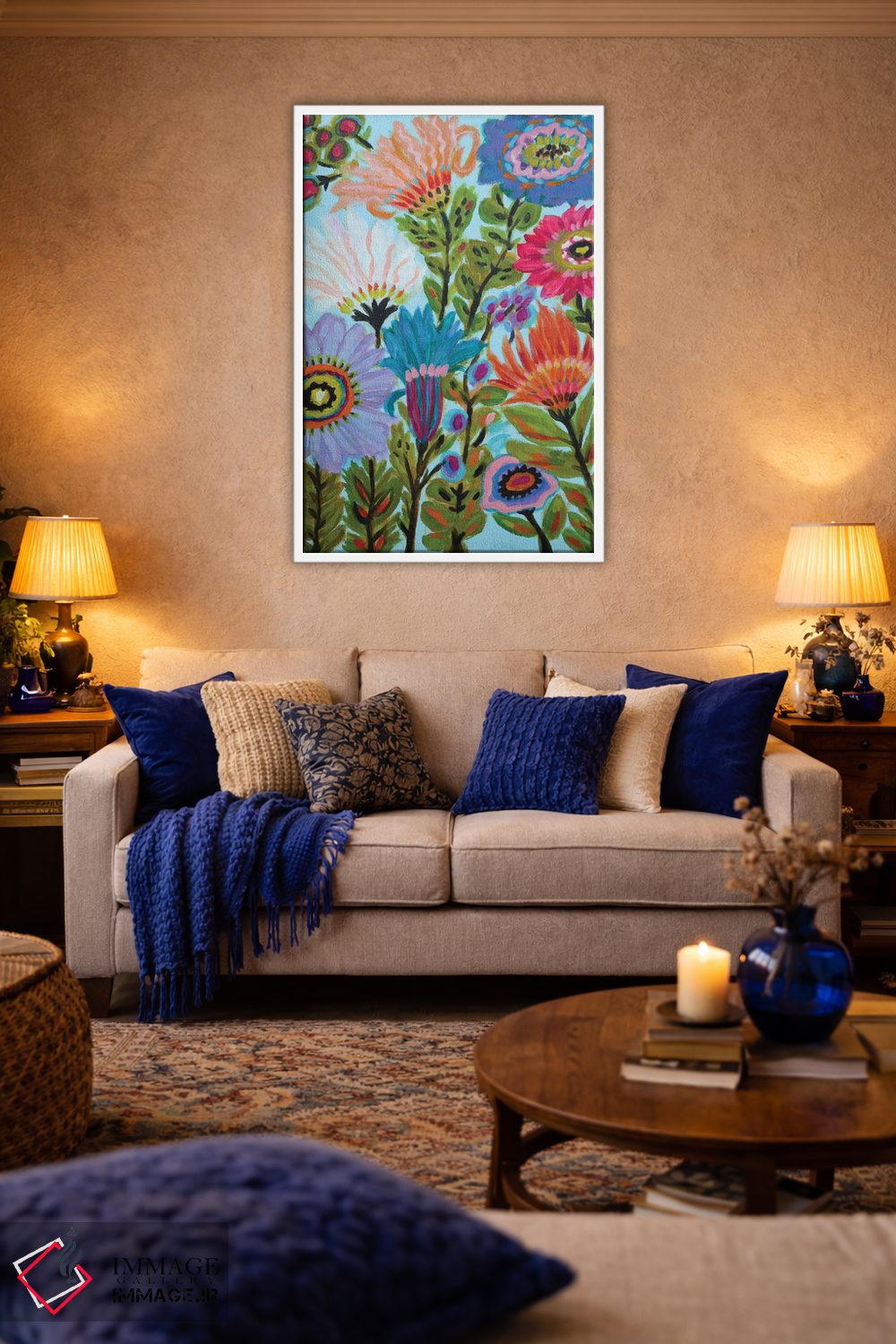 تابلو دکوراتیو باغ مخفی گلی ۴ اثر کارن فیلدز - D3W