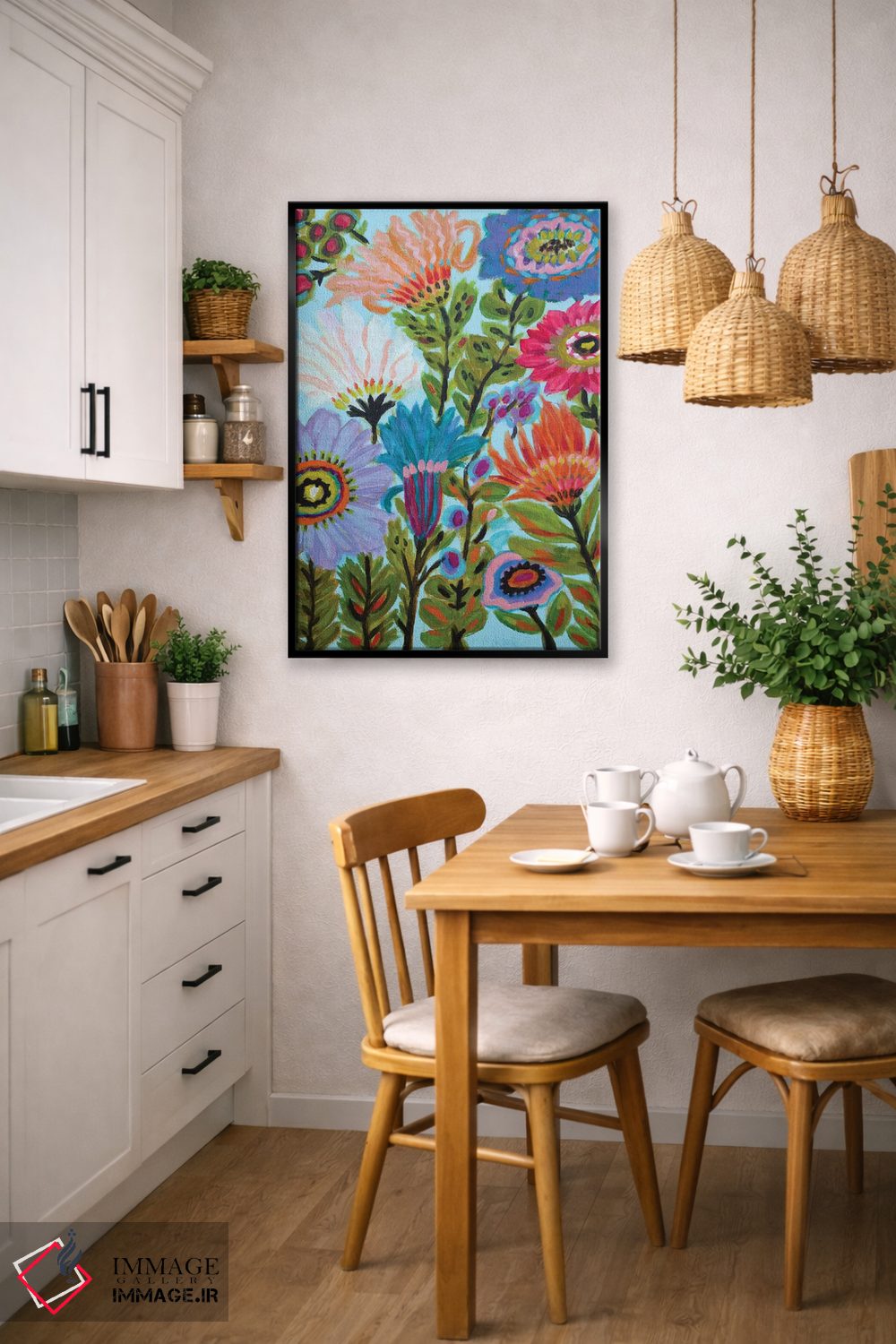 تابلو دکوراتیو باغ مخفی گلی ۴ اثر کارن فیلدز - D6B