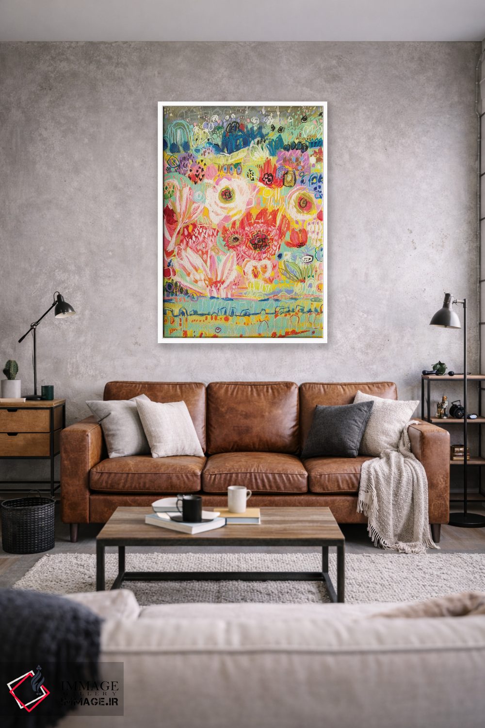 تابلو انتزاعی عاشق سفر ۲ اثر کارن فیلدز - D1W