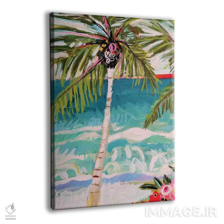 تابلو دکوراتیو نخل خیال انگیز ۱ اثر کارن فیلدز - نمای پرسپکتیو محصول