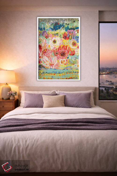 تابلو انتزاعی عاشق سفر ۲ اثر کارن فیلدز - D4W